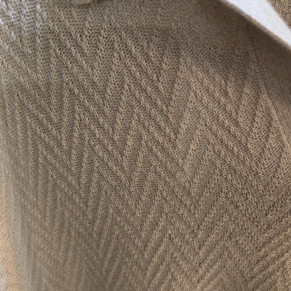 Hollister Beige Knit Short Sleeve Shirt Mens XL - Picture 4 of 5